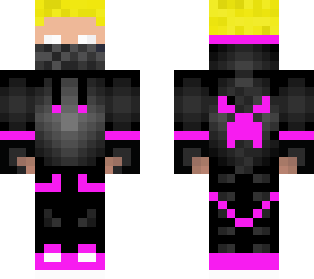 herobrine in pink hoodie