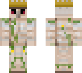 iron golem with a crown