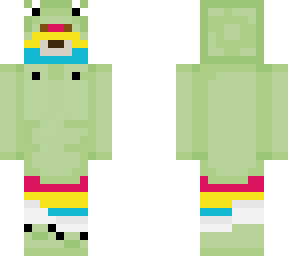 meh in a frog costume