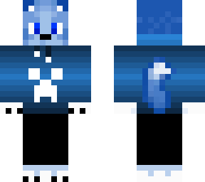 navy shaded lapis wolf hoodie