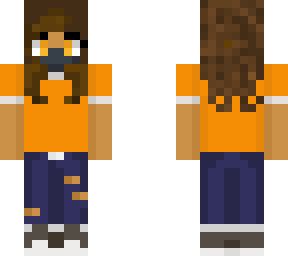 orange mask girl