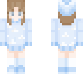 pastel blue skin