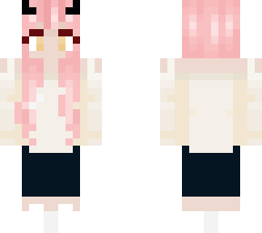 pink demon girl