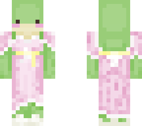 pink dress frog