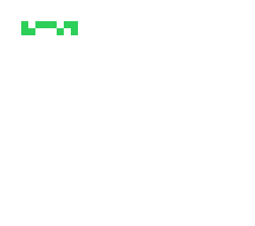 pixelated glasses (green)