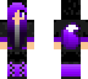 purple wolf girl