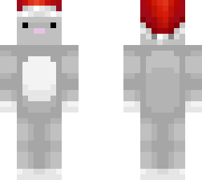 rabbit skin i made for easter :d (christmas version)