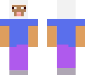 steve with a sheep head