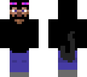 steve with enderman onesie