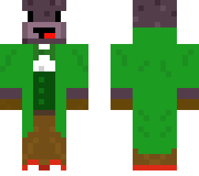 trench coat hippo