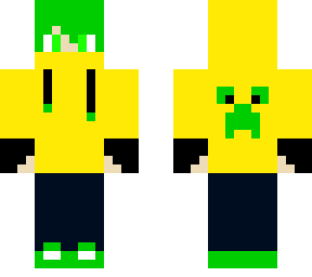 yellowhoodiegreen-hairedgamer