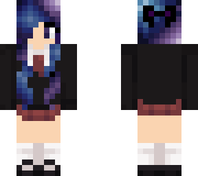 ~galaxy hair school girl~