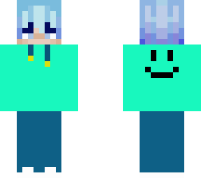 aqua hoodie hair base