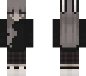 black & white bunny girl