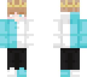 blond enby blue/white