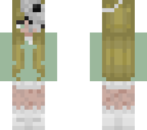 blonde with half skull
