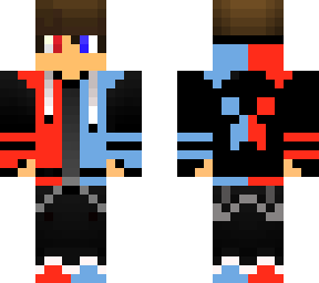 blue red boy