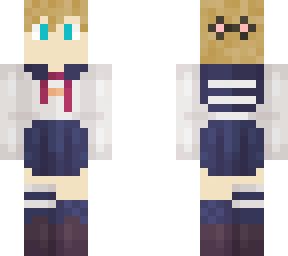boy in schoolgirl outfit