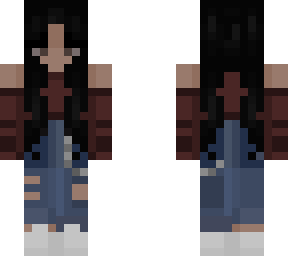 casual girl with jeans and shirt