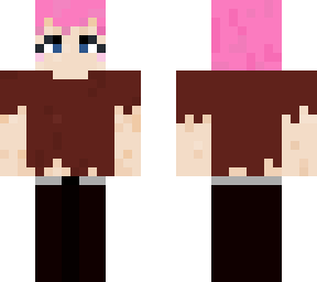 female distressed looking design