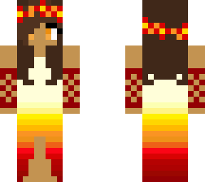 flame flower dress