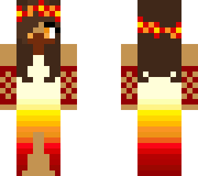 flame flower dress mask