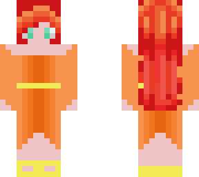 flame in a matching dress like her bff's