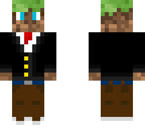 grass man in a suit