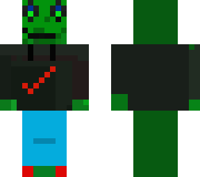 green guy with nike hoodie skin