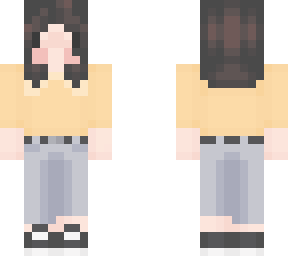 jasuminkun! human: yellow blouse and mom jeans
