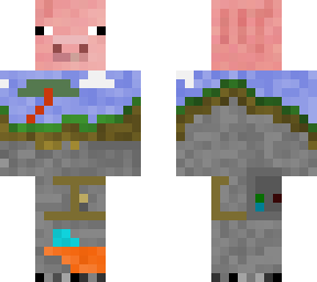 pig headed mural
