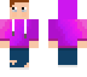 pink fading purple hoodie