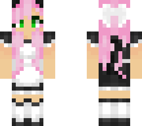 pink haired cat maid [remade]
