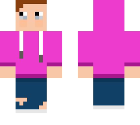 pink hoodie