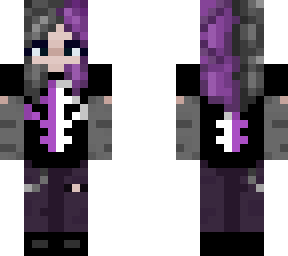 purple and grey skeleton