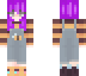 purple bee overalls