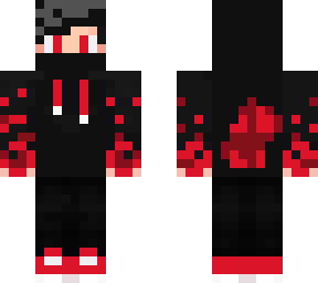 red and blue skin
