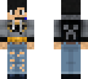 streamer with batman hoodie and ripped jeans