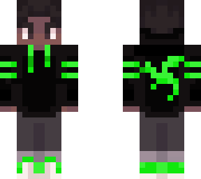 black & green