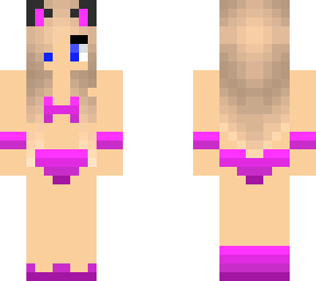 cute pink bikini girl