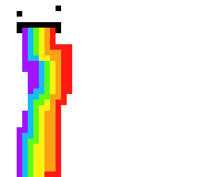 drippy rainbow