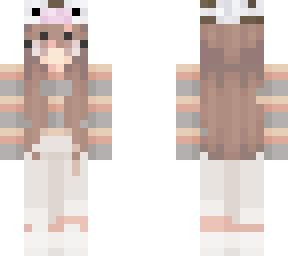 girl with cow hat