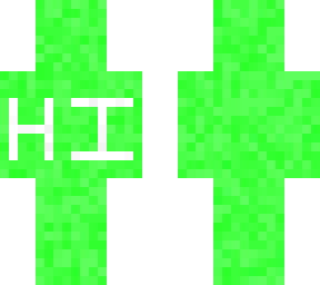 green "hi"