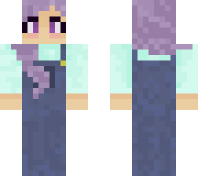 lavender in overalls