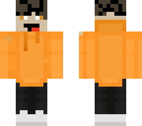 orange hoodie