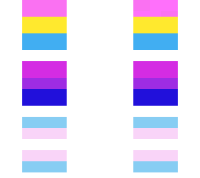 pan bi and trans flags