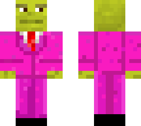 pink suit shrek