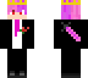 purple/ pink wedding suit w/ sword... ; )
