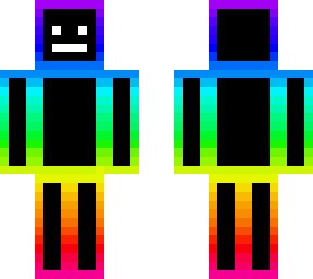 rainbow dude with face
