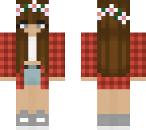red & flowers - first skin redo